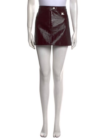 Courrèges Embroidered Accent Mini Skirt