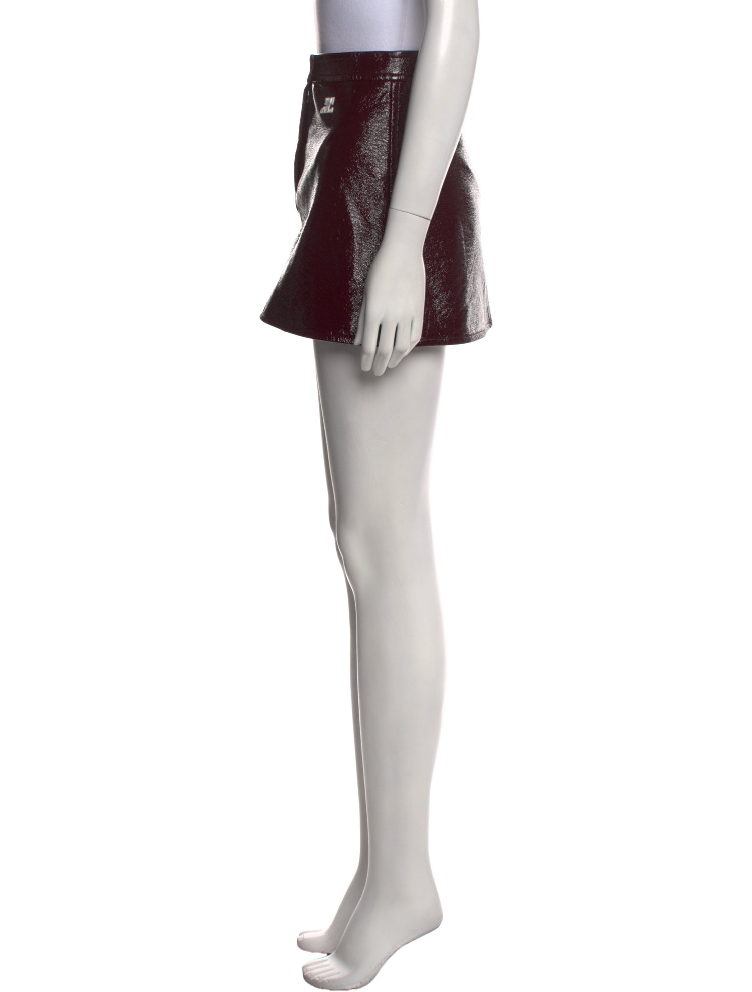 Courrèges Embroidered Accent Mini Skirt