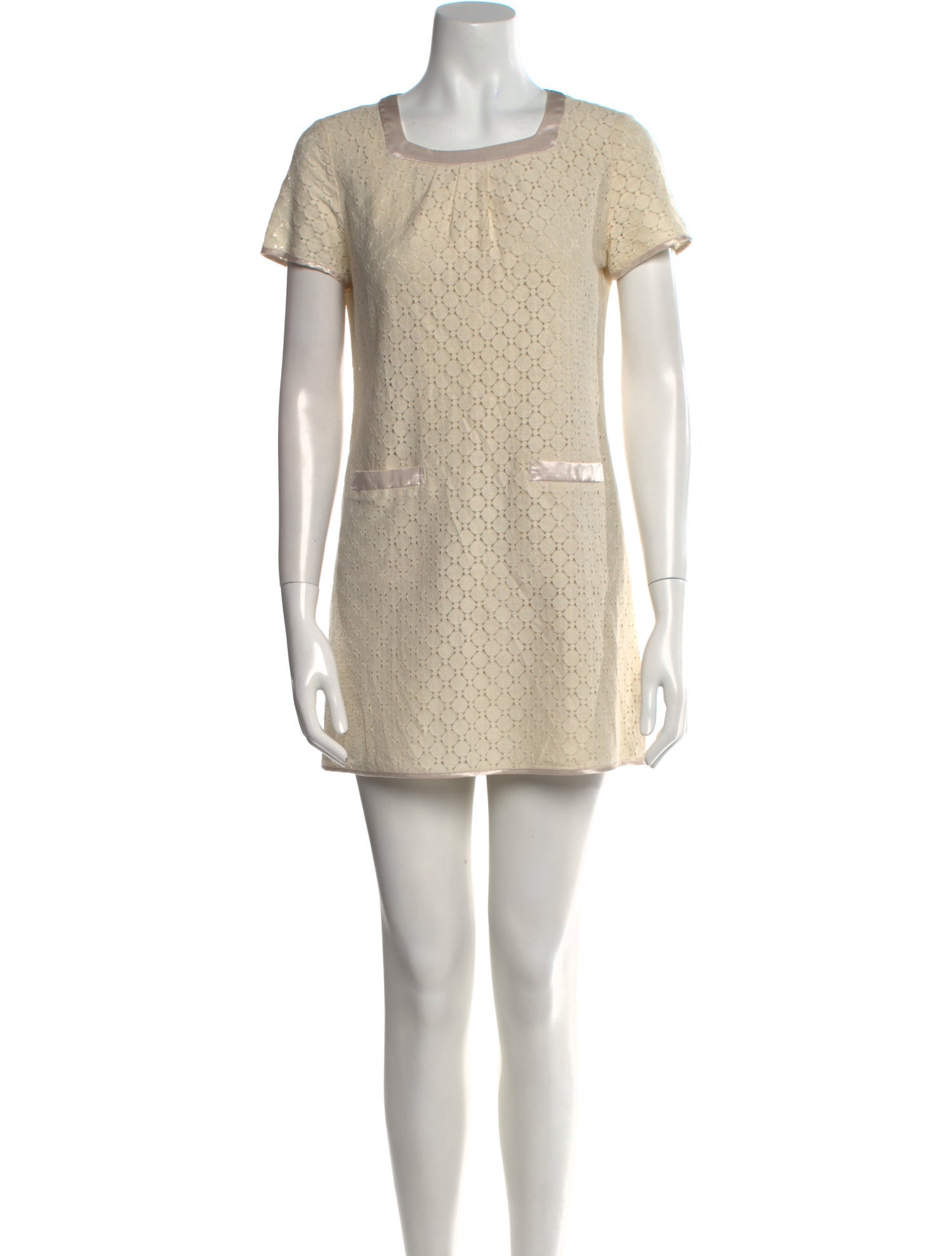 Courrèges Square Neckline Mini Dress