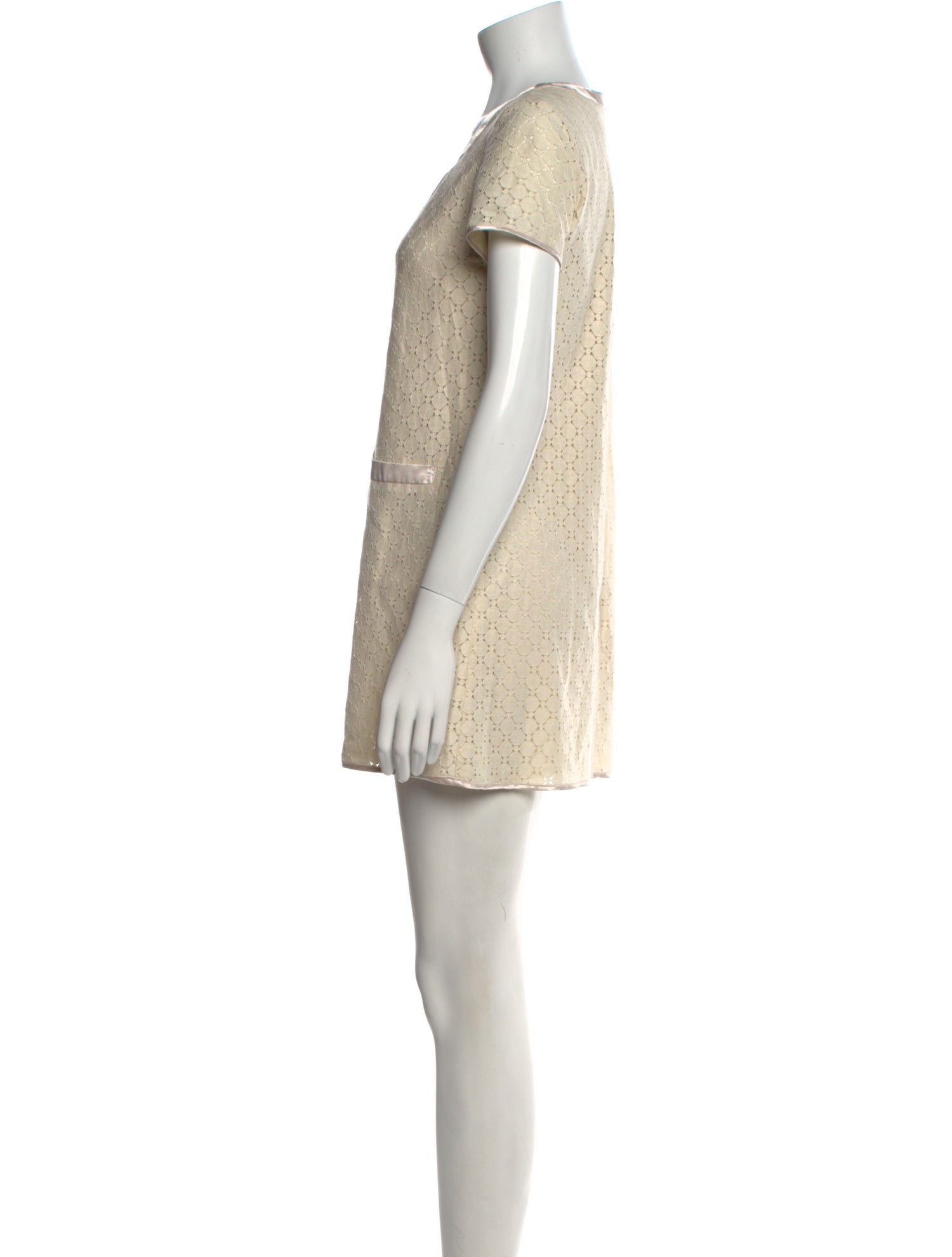 Courrèges Square Neckline Mini Dress