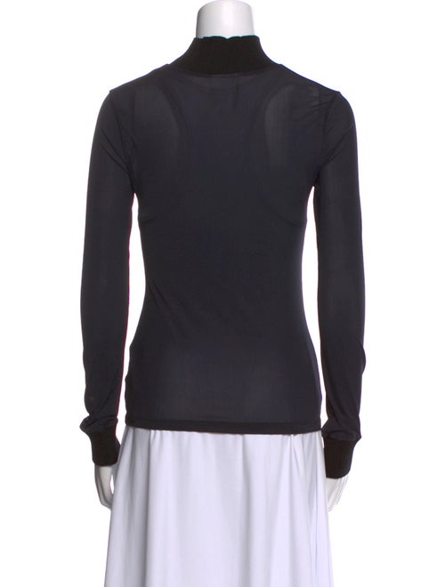 Courrèges Mock Neck Long Sleeve Top