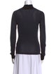 Courrèges Mock Neck Long Sleeve Top