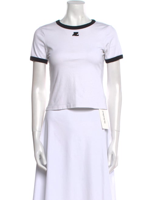 Courrèges Crew Neck Short Sleeve T-Shirt