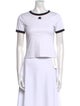 Courrèges Crew Neck Short Sleeve T-Shirt