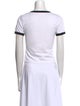 Courrèges Crew Neck Short Sleeve T-Shirt