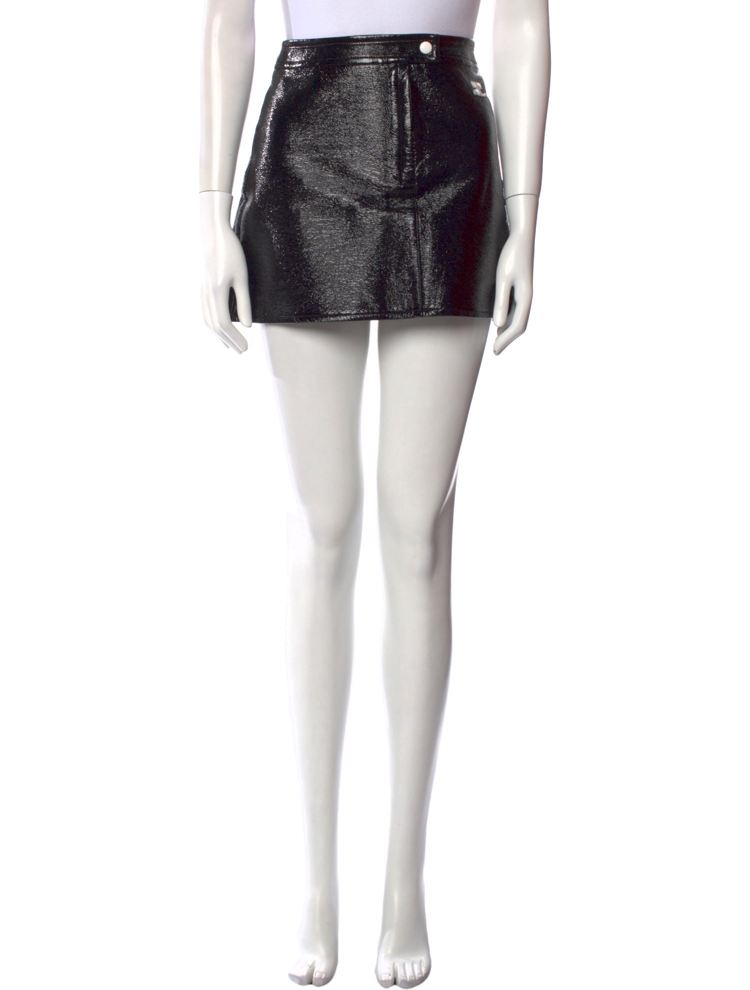 Courrèges Embroidered Accent Mini Skirt
