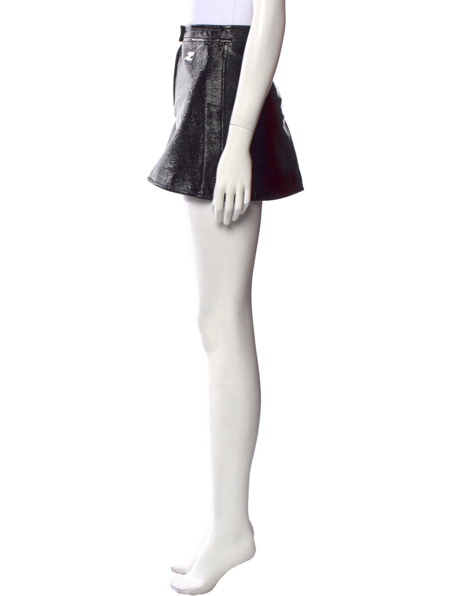 Courrèges Embroidered Accent Mini Skirt