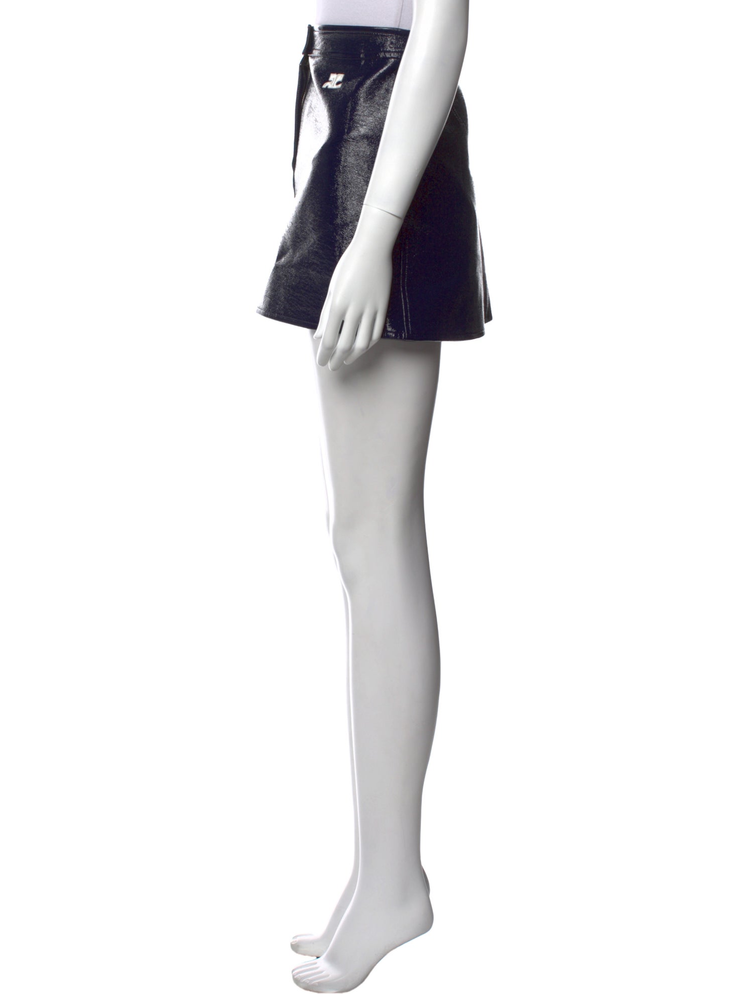 Courrèges Embroidered Accent Mini Skirt