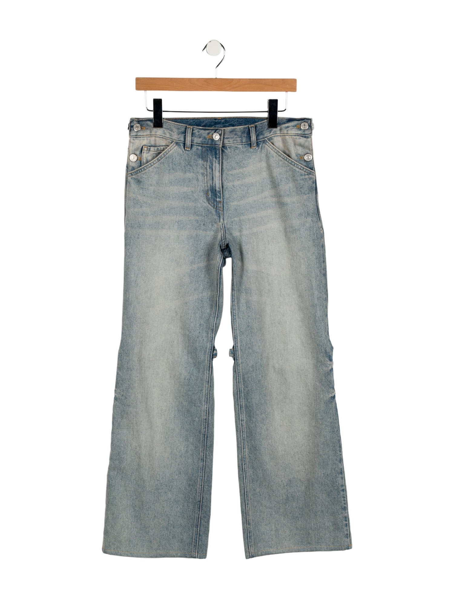 Courrèges Mid-Rise Wide Leg Jeans