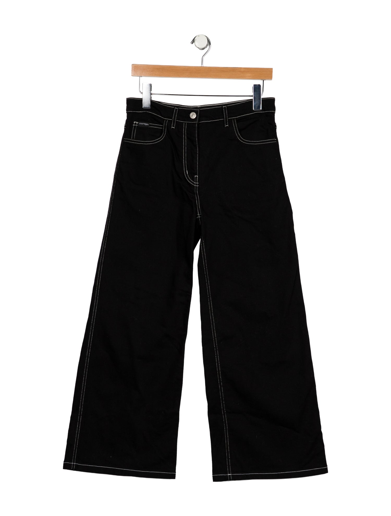 Courrèges Mid-Rise Wide Leg Jeans