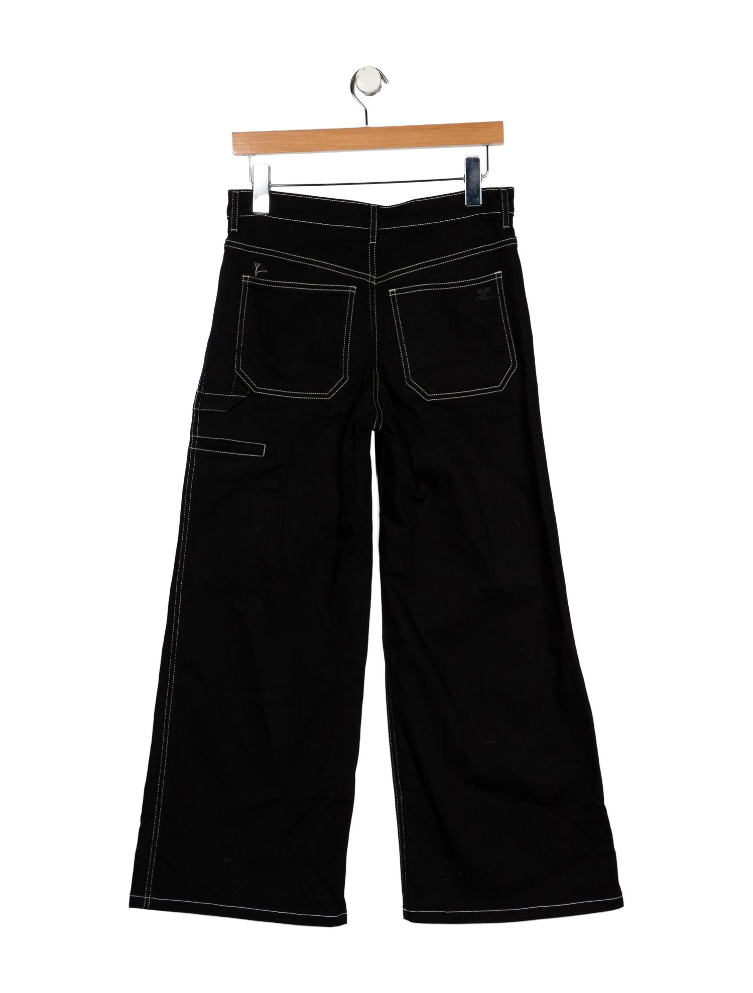 Courrèges Mid-Rise Wide Leg Jeans