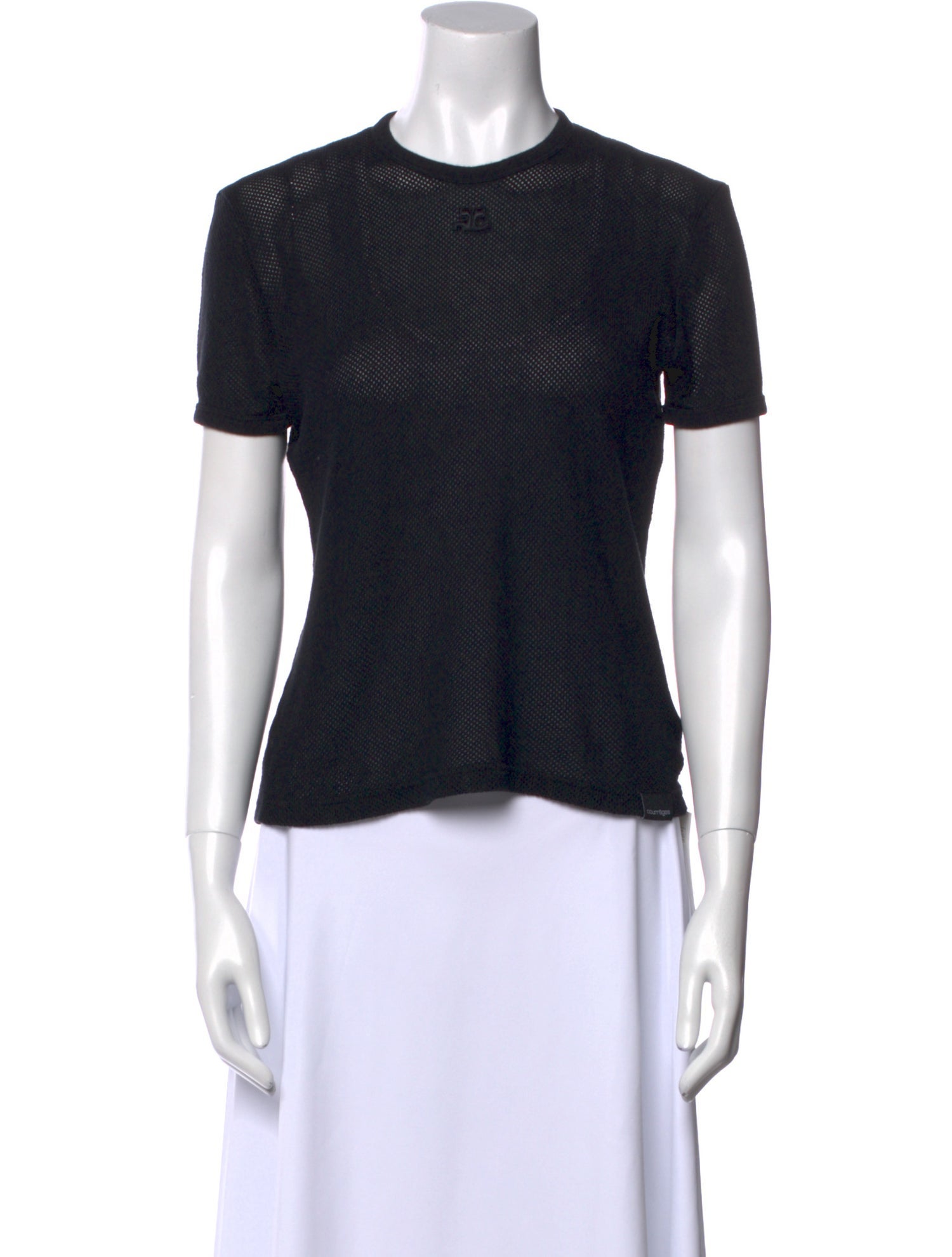 Courrèges Crew Neck Short Sleeve Top w/ Tags
