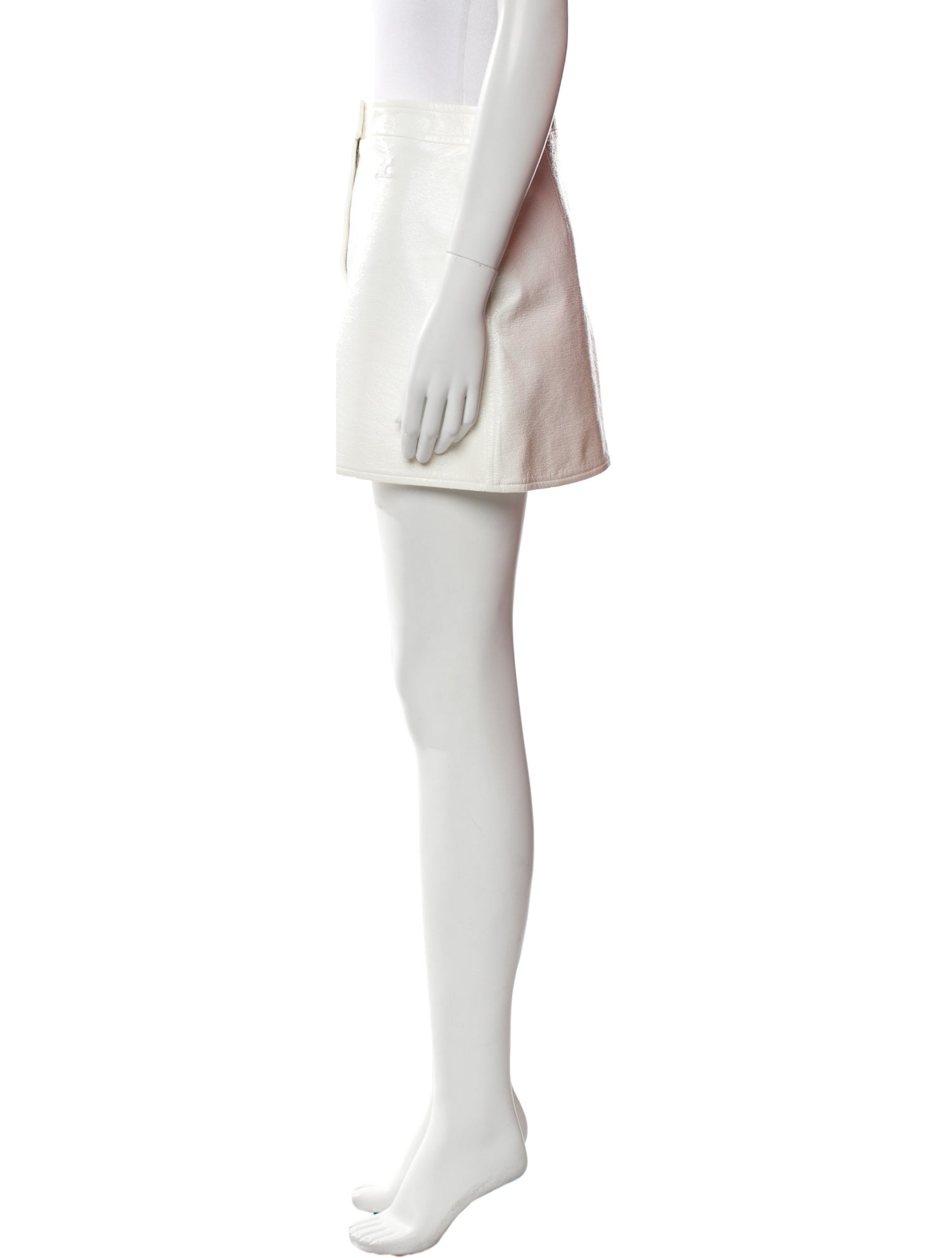 Courrèges Embroidered Accent Mini Skirt