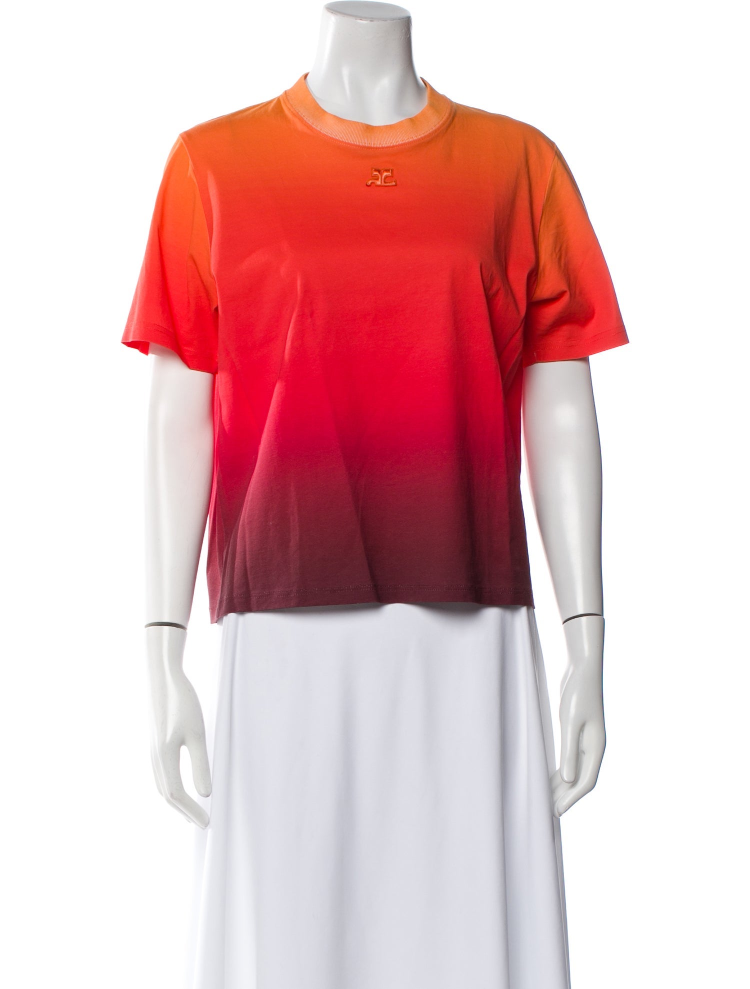 Courrèges Crew Neck Short Sleeve T-Shirt