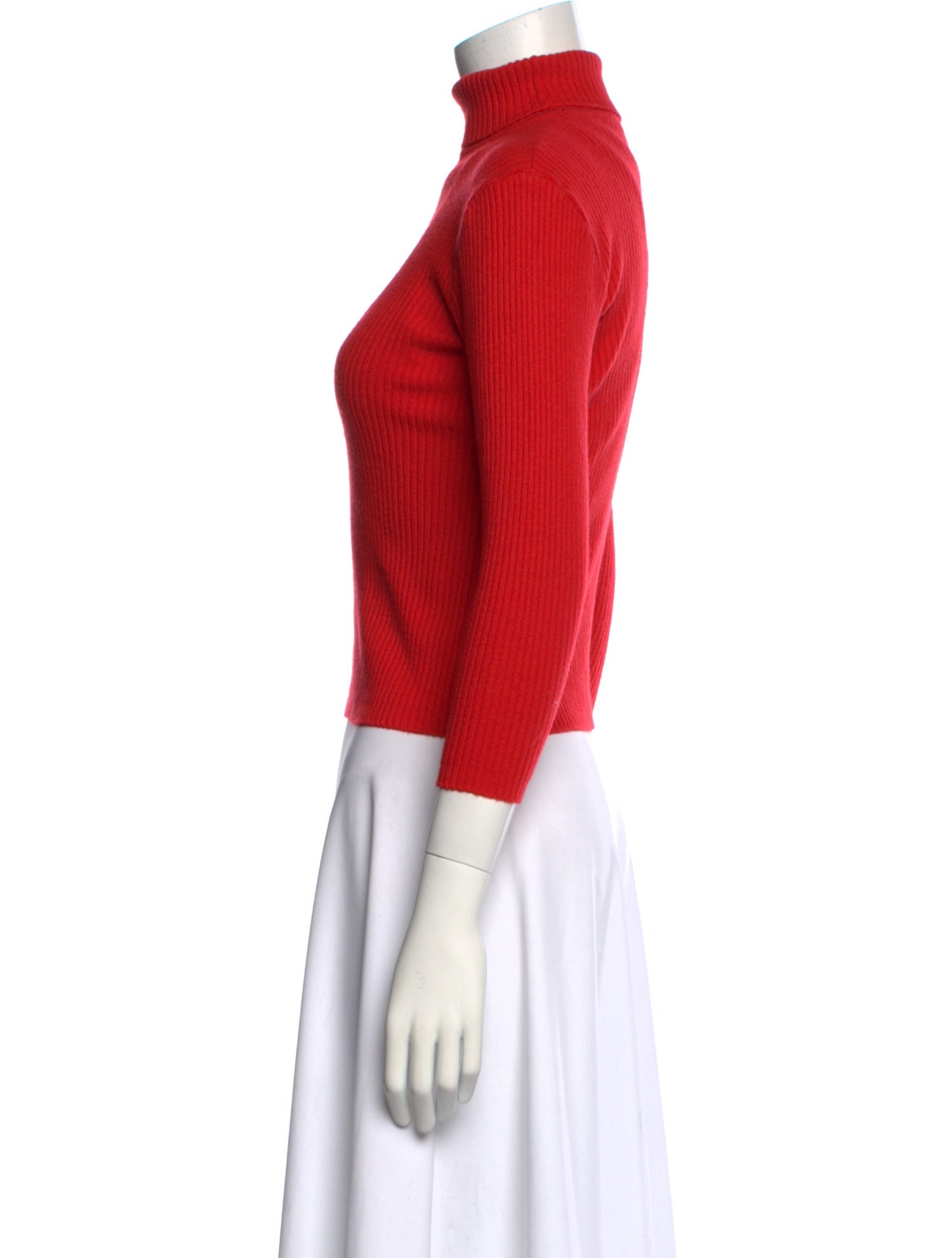 Courrèges Merino Wool Mock Neck Top
