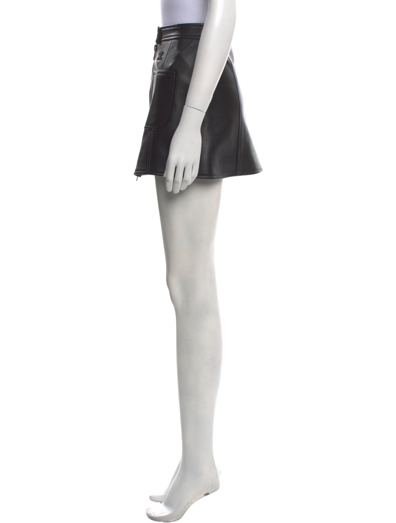 Courrèges Lambskin Mini Skirt