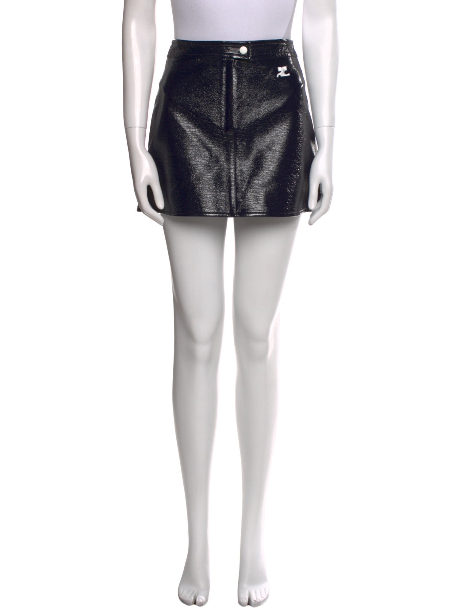 Courrèges Embroidered Accent Mini Skirt