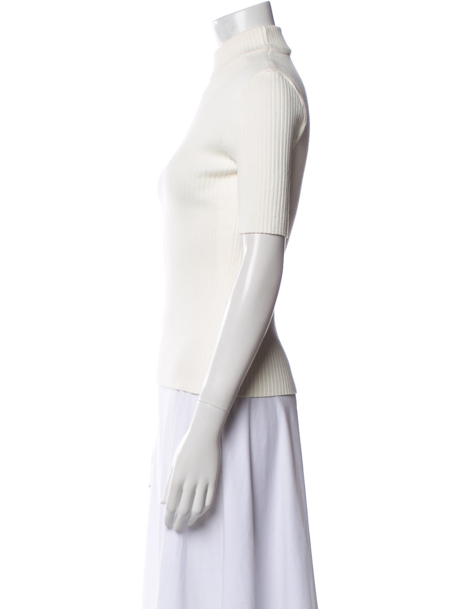 Courrèges Turtleneck Short Sleeve Top