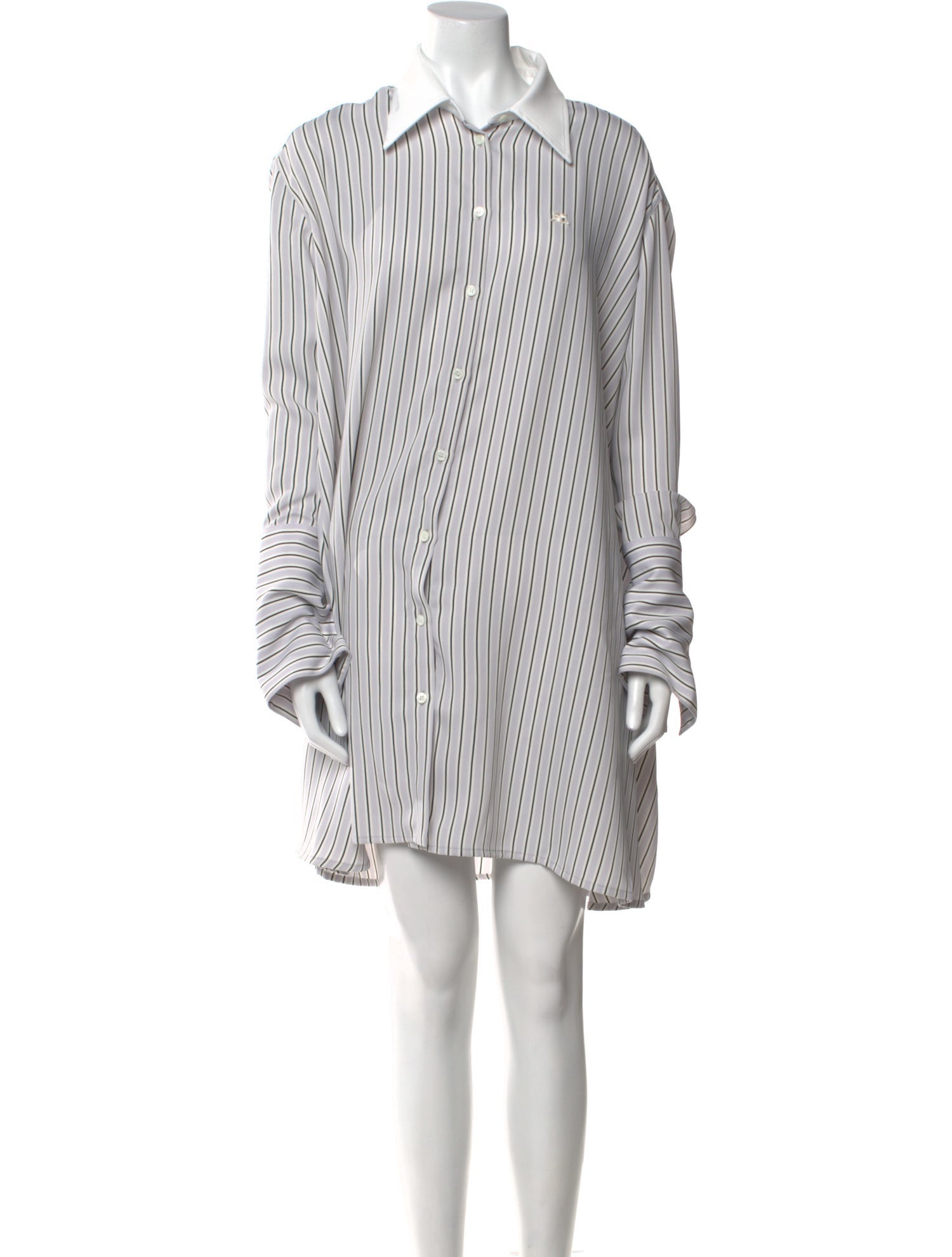Courrèges Striped Knee-Length Dress