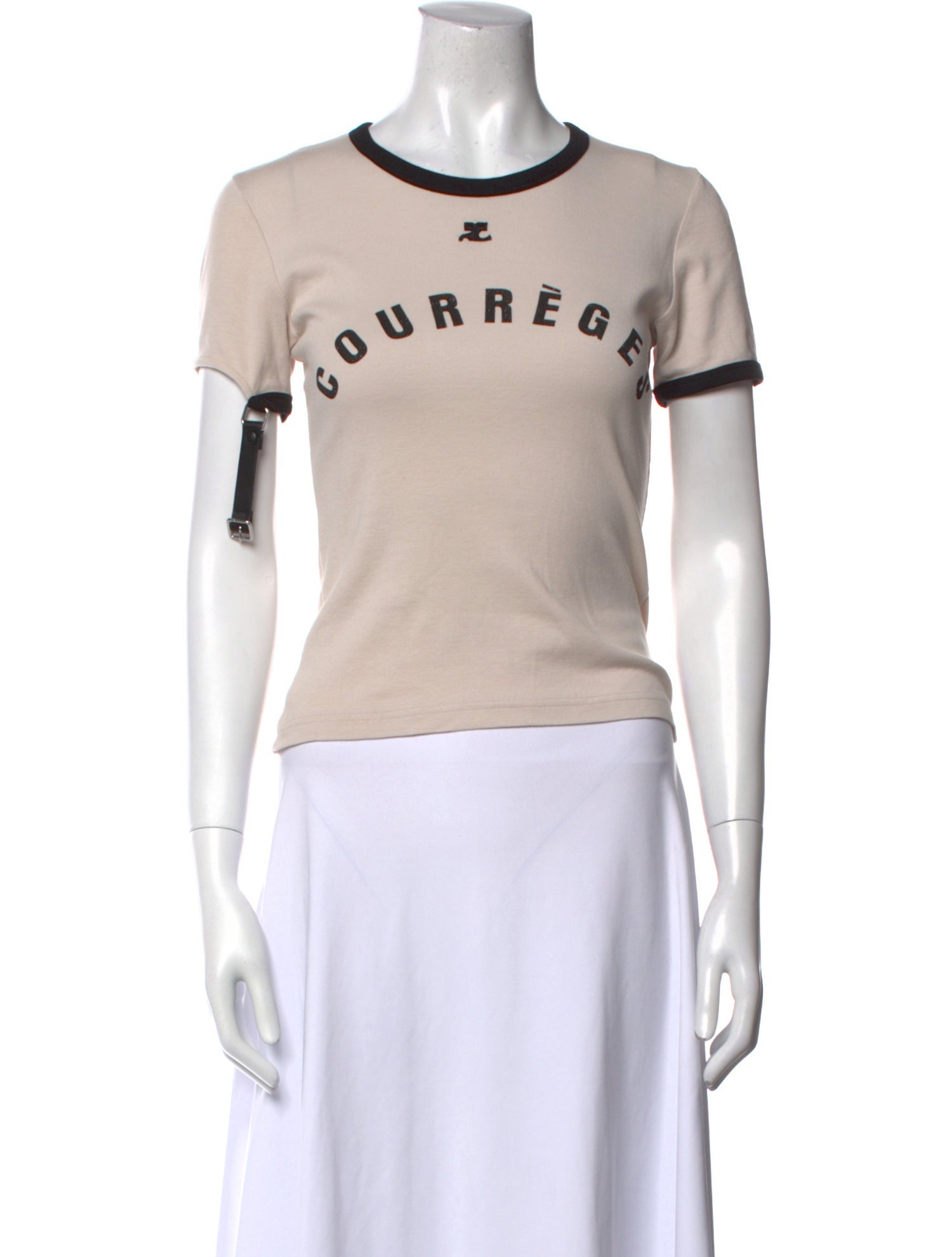 Courrèges Graphic Print Crew Neck T-Shirt