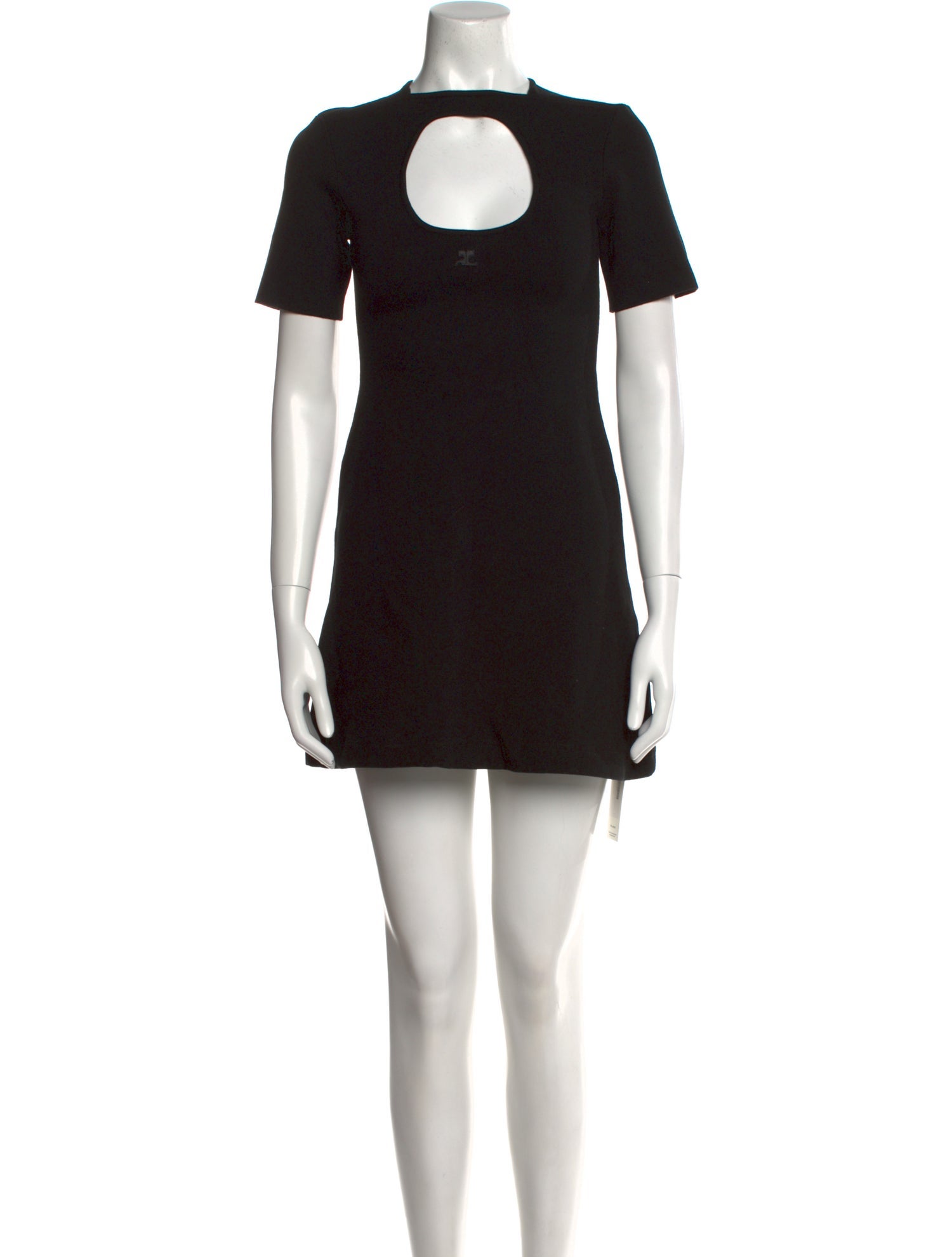 Courrèges Crew Neck Mini Dress