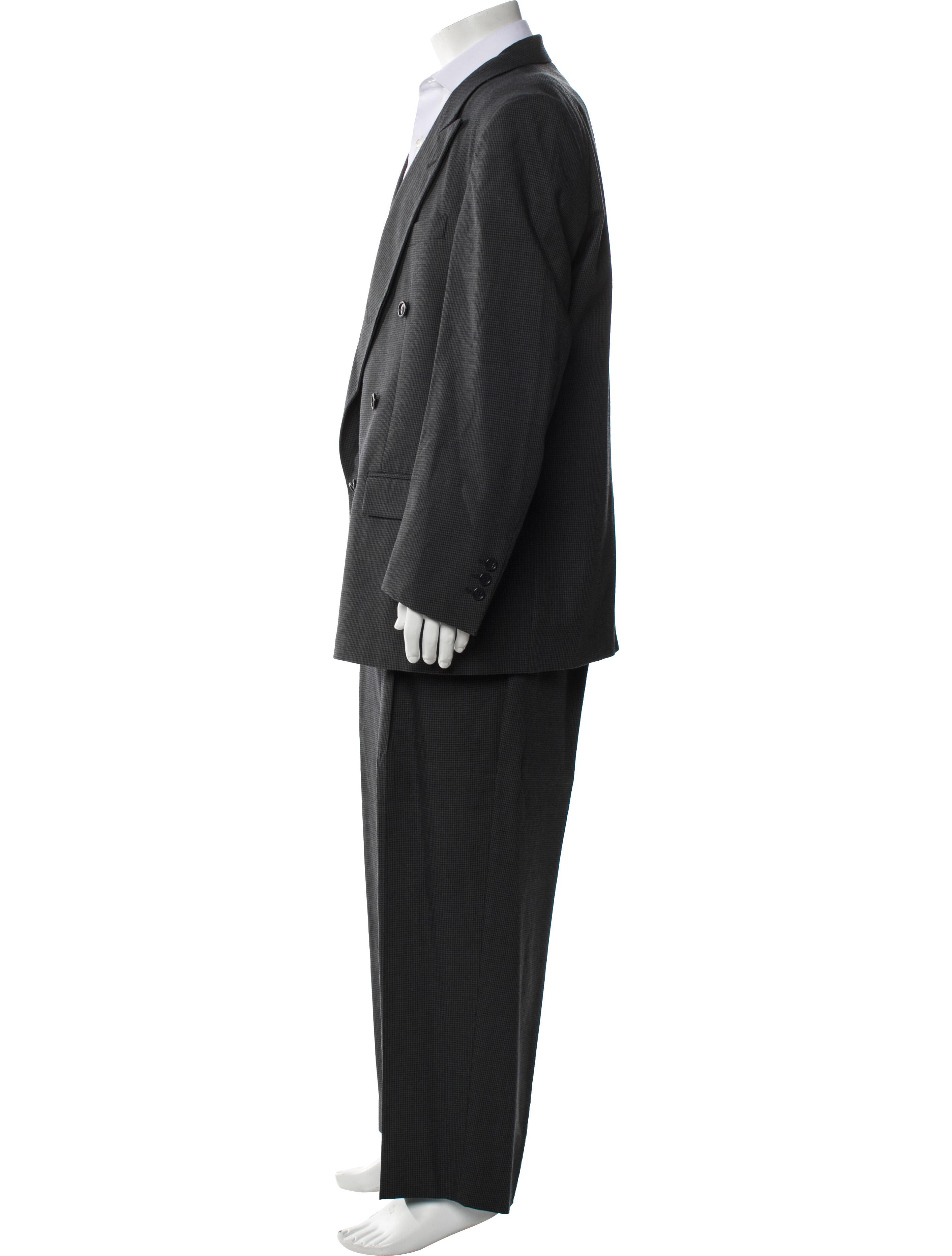 Courrèges Wool Striped Two-Piece Suit