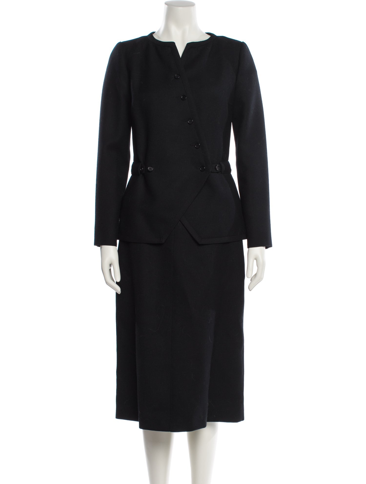 Courrèges Wool Skirt Suit