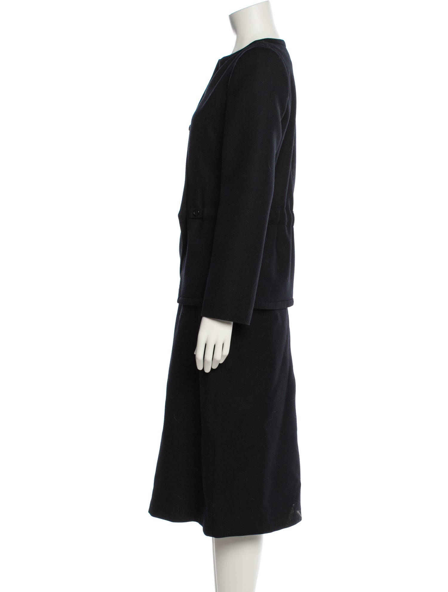 Courrèges Wool Skirt Suit