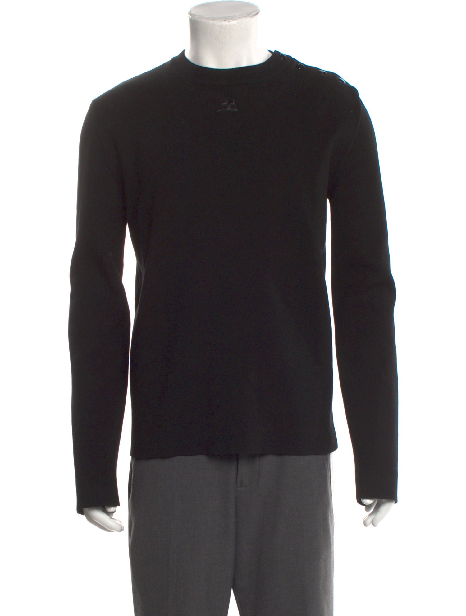 Courrèges Crew Neck Long Sleeve Pullover