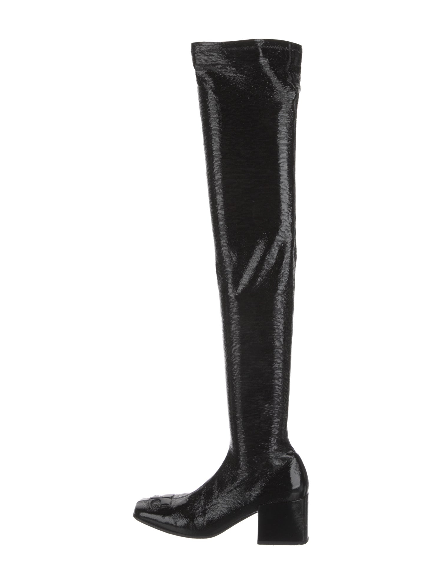 Courrèges Patent Leather Sock Boots
