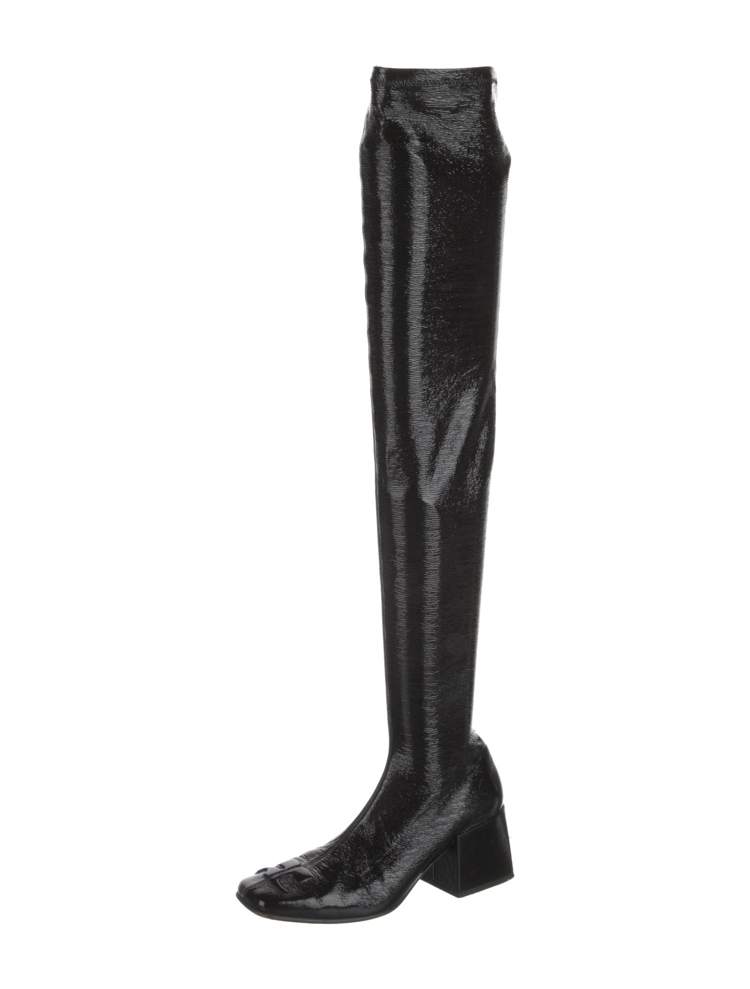 Courrèges Patent Leather Sock Boots