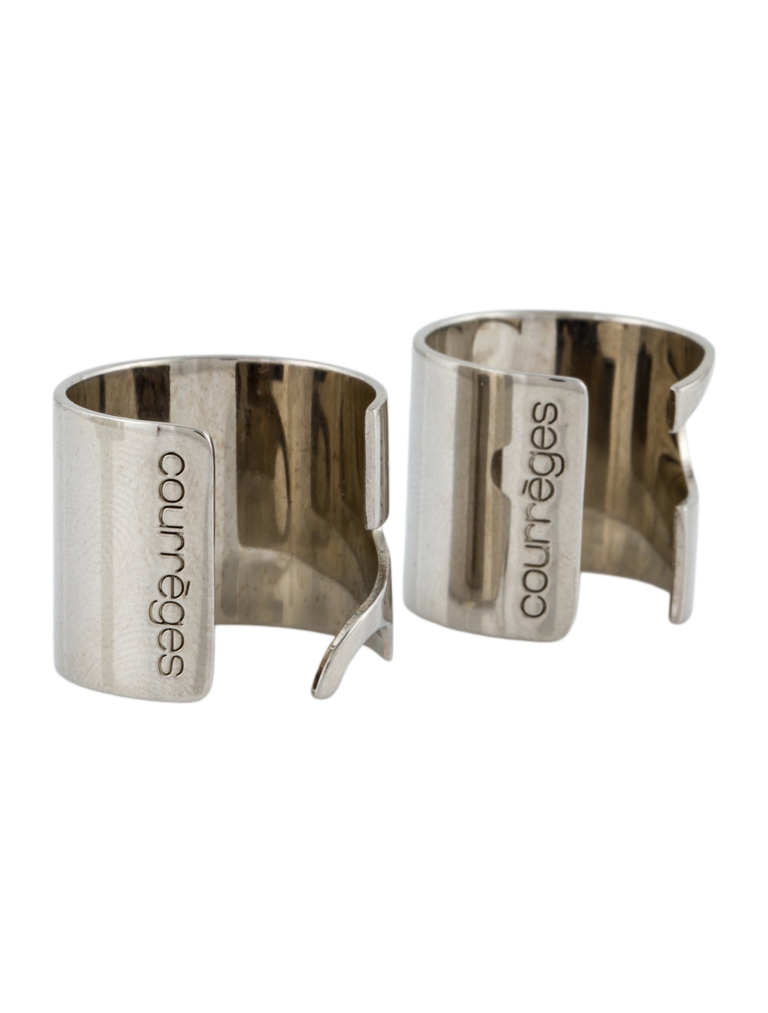 Courrèges Set of 2 Ac Logo Rings