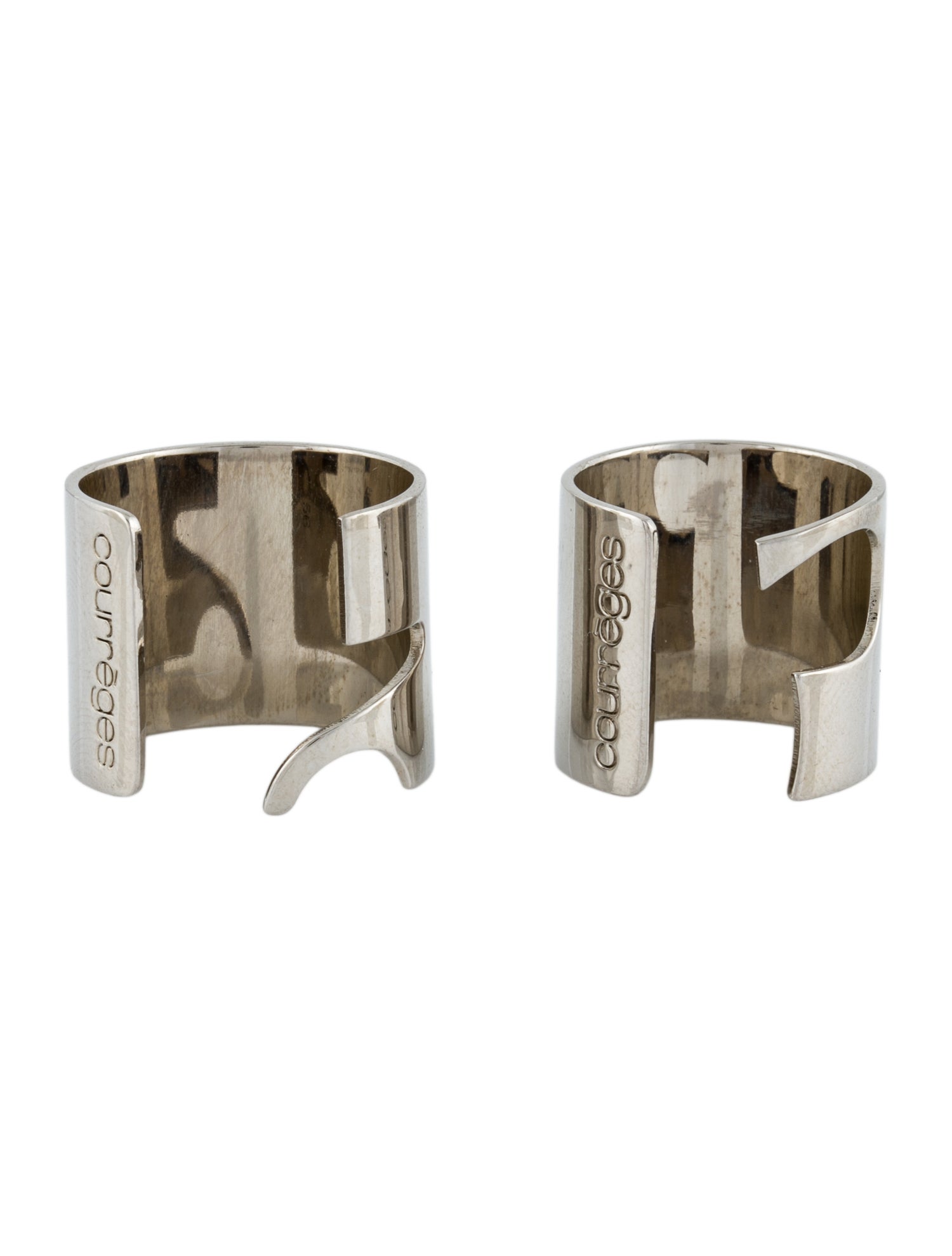 Courrèges Set of 2 Ac Logo Rings