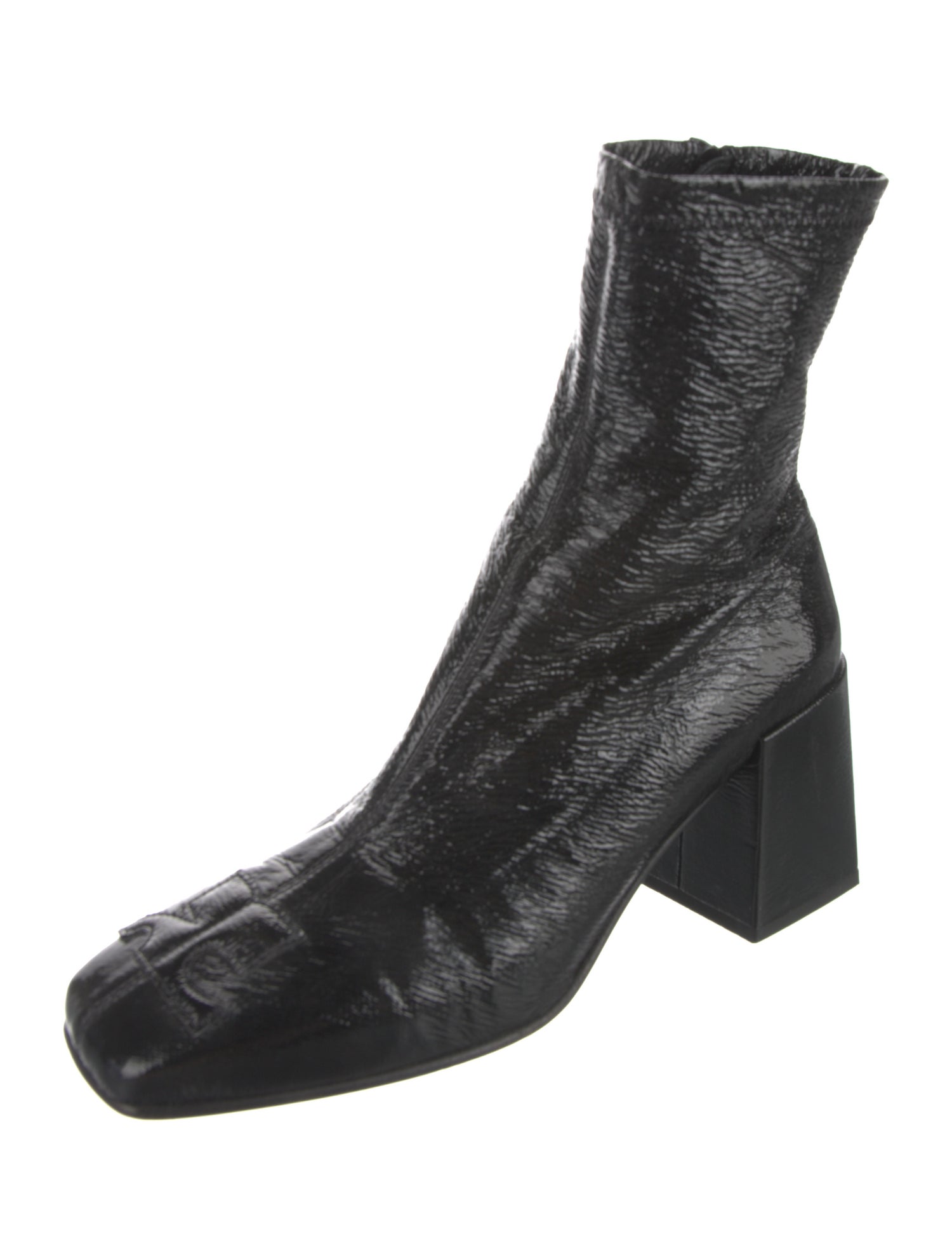 Courrèges Patent Leather Sock Boots