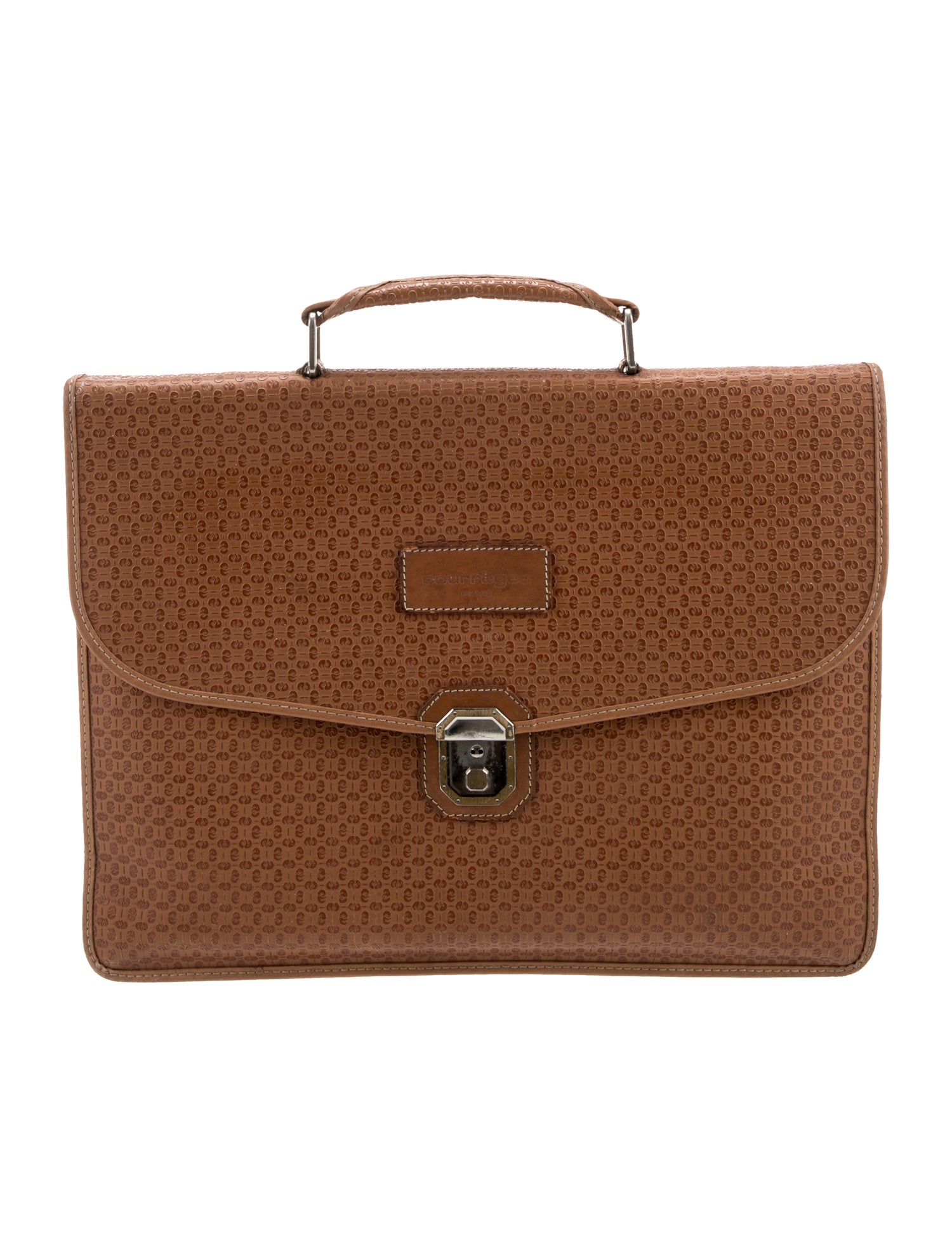 Courrèges Leather Top Handle Bag