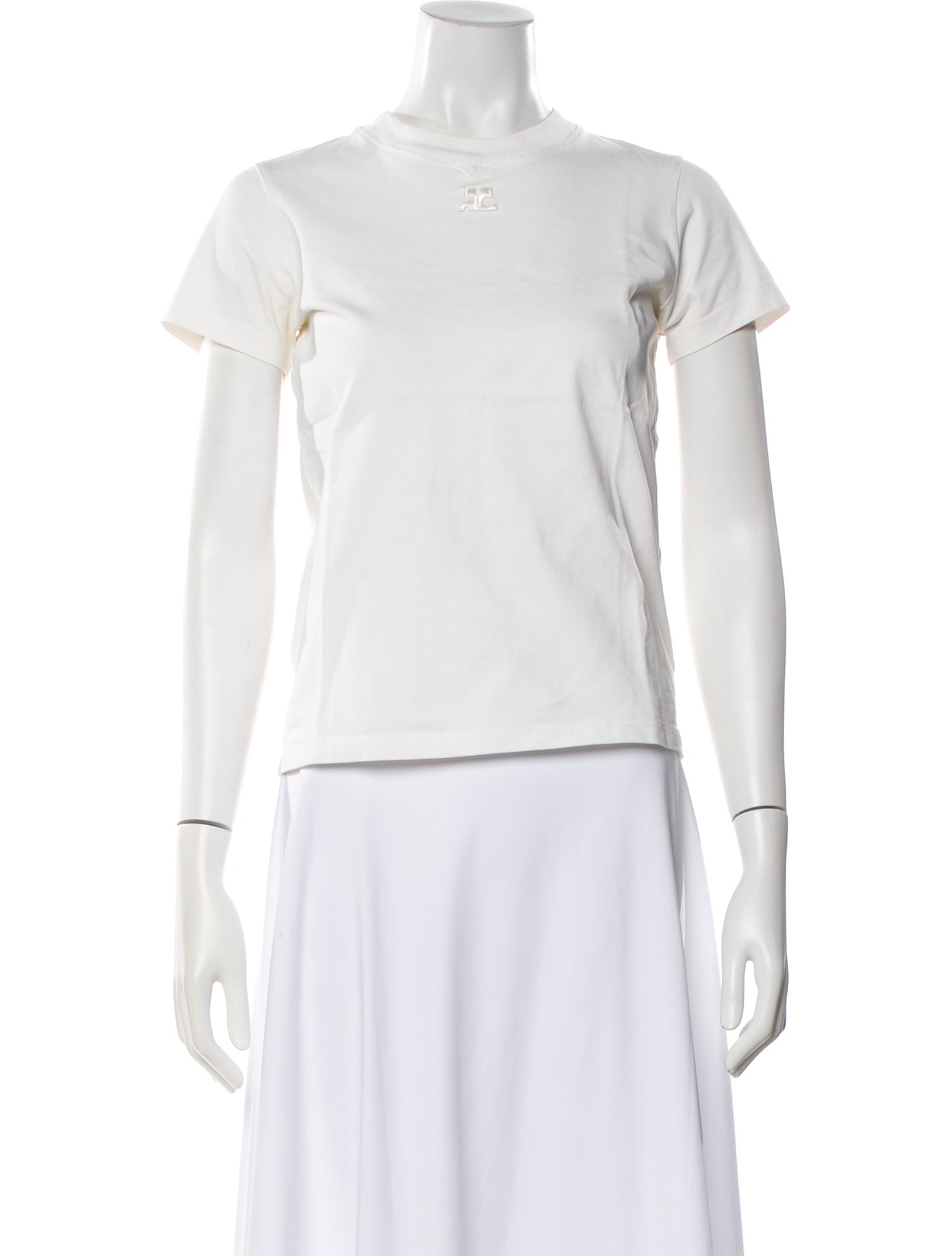 Courrèges Crew Neck Short Sleeve T-Shirt