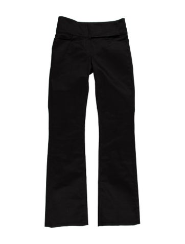 Pre-owned Courrèges Wide Leg Pants In Black