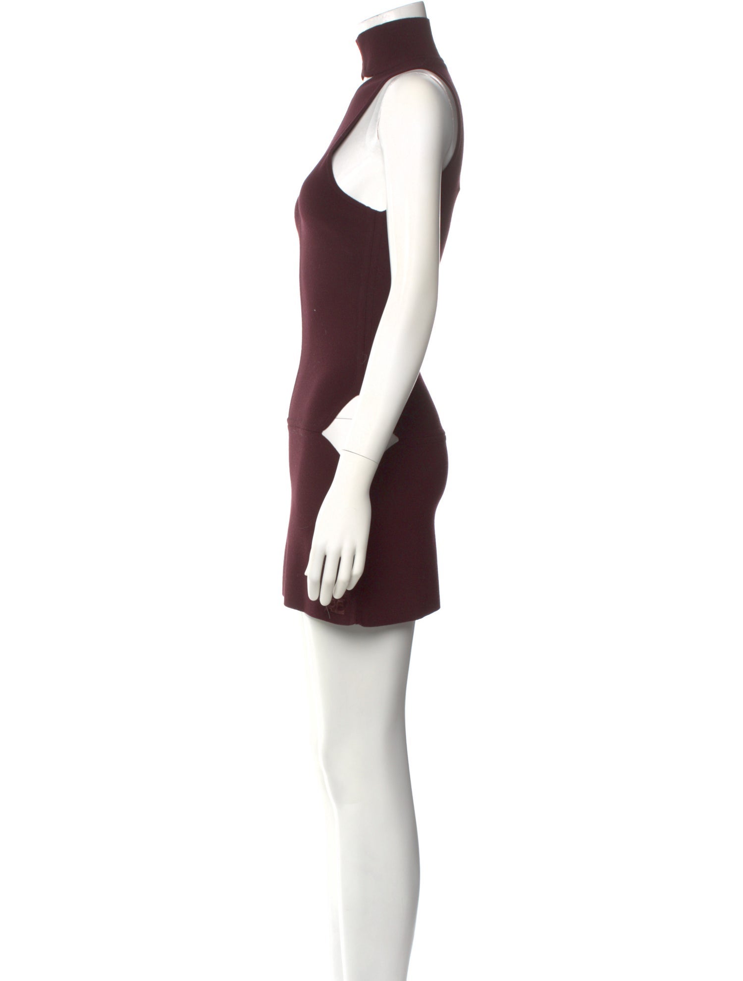 Courrèges Mock Neck Mini Dress