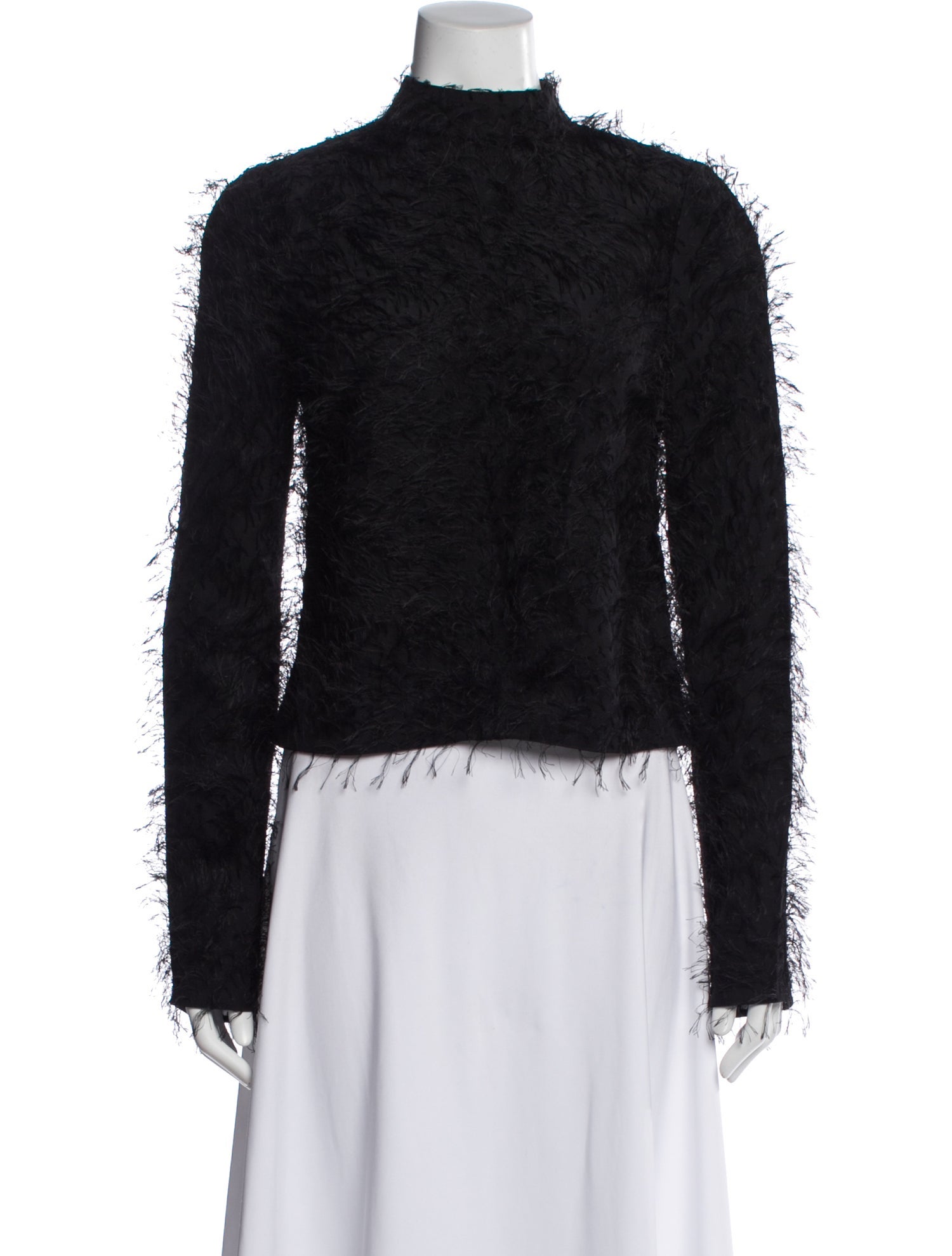 Courrèges Mock Neck Long Sleeve Top