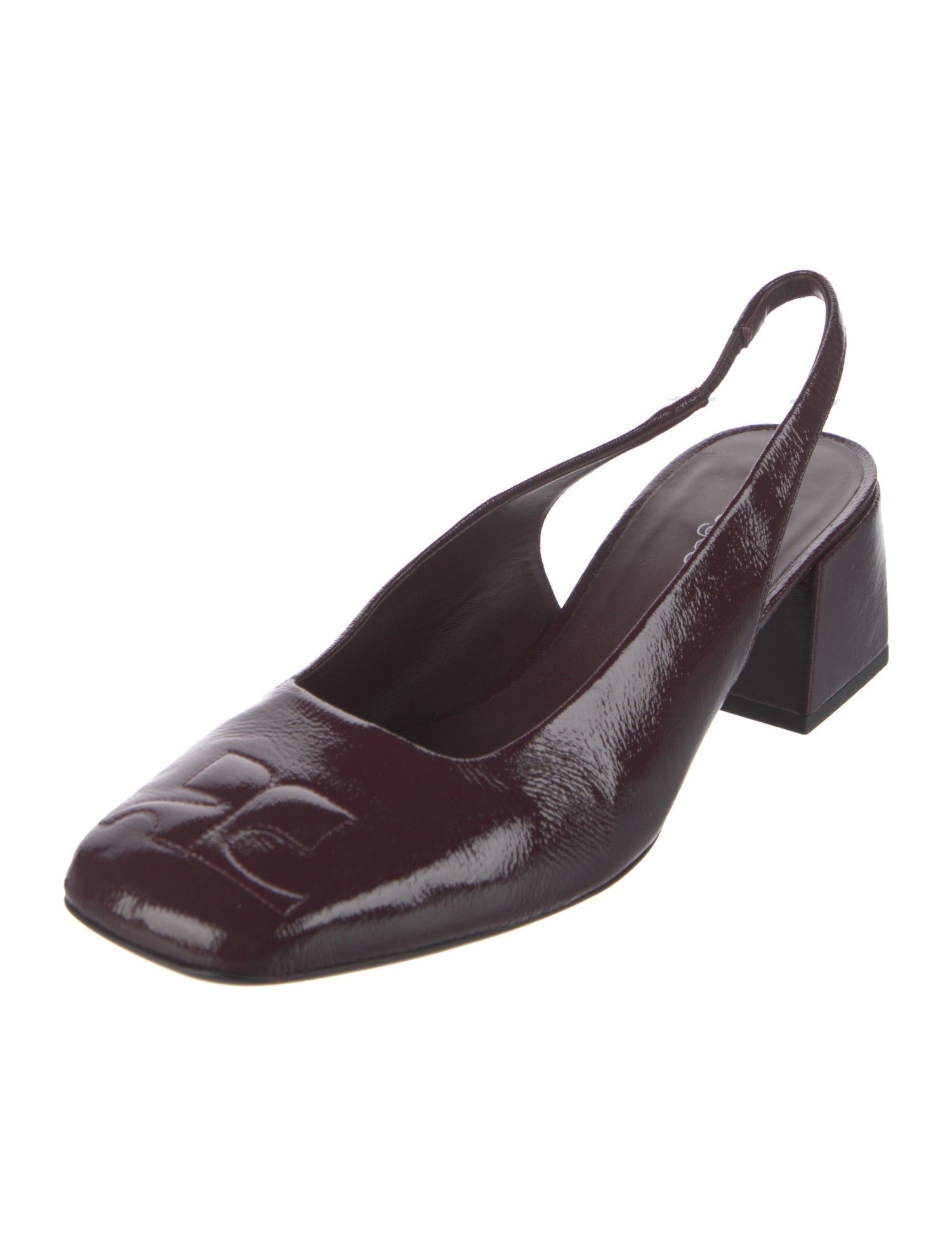 Courrèges Patent Leather Slingback Pumps