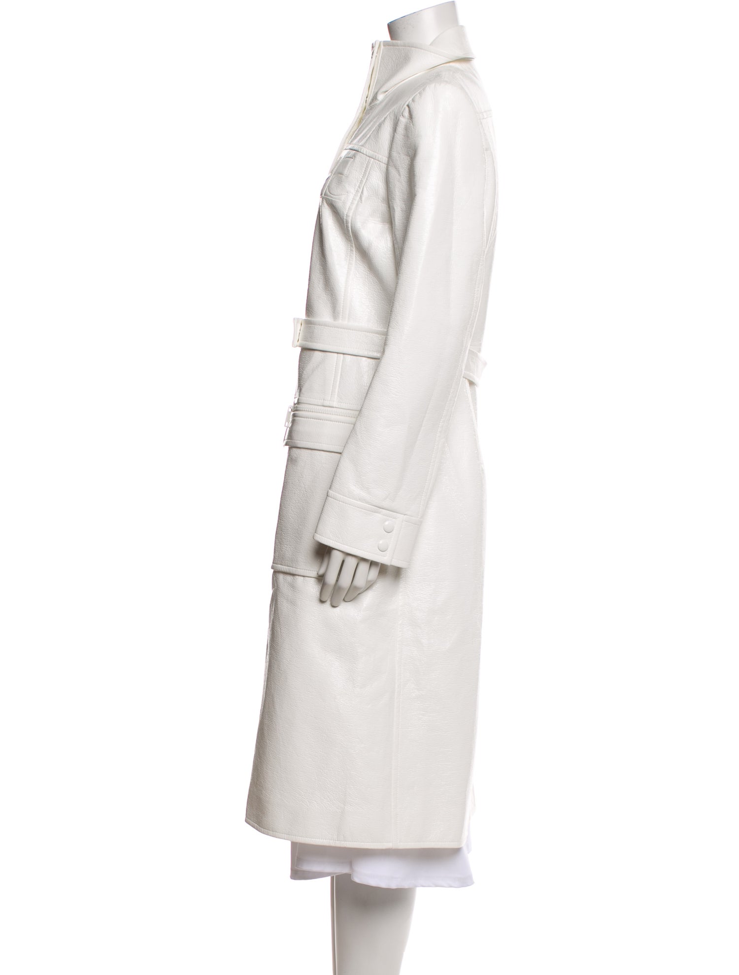 Courrèges Faux Leather Trench Coat
