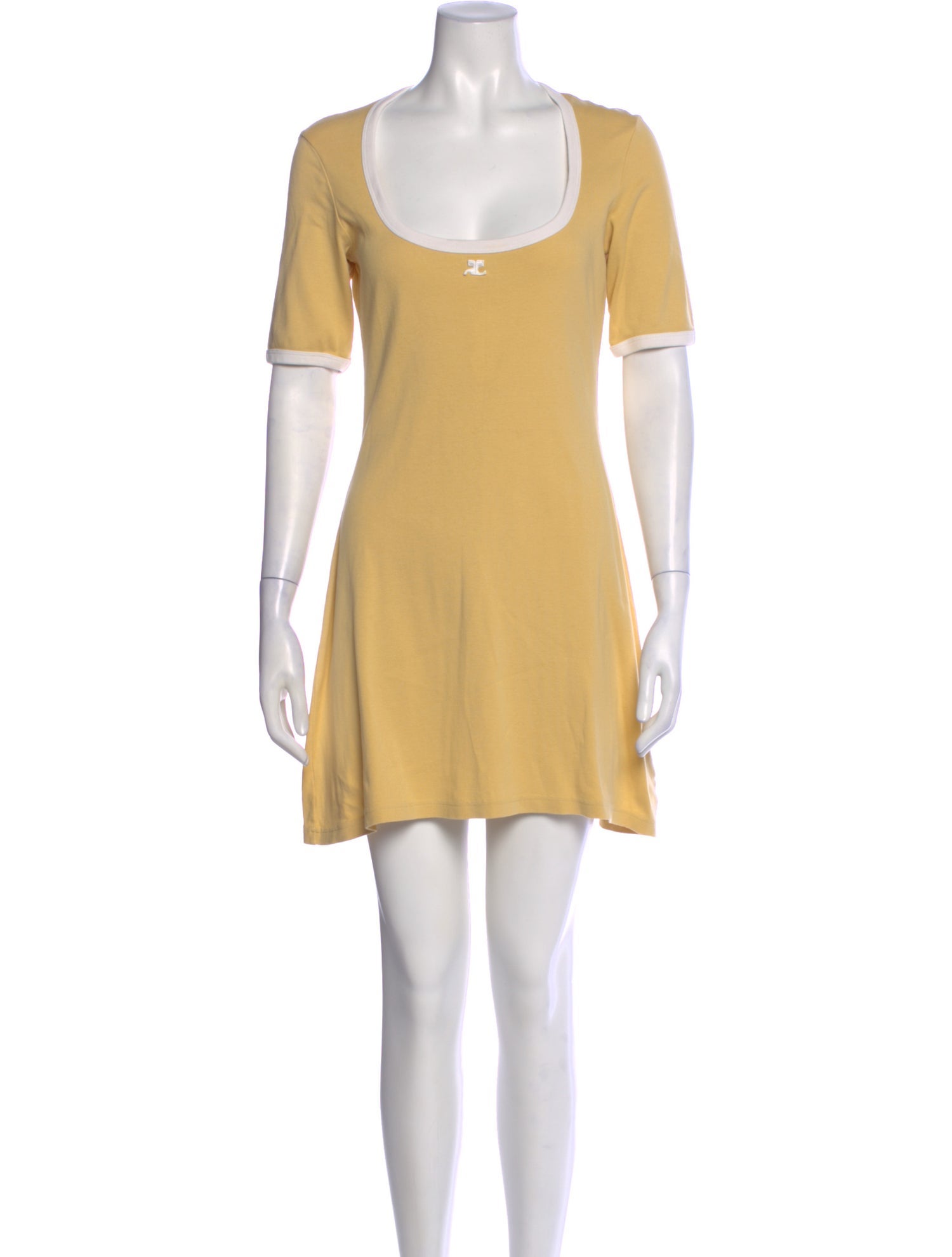 Courrèges Scoop Neck Mini Dress
