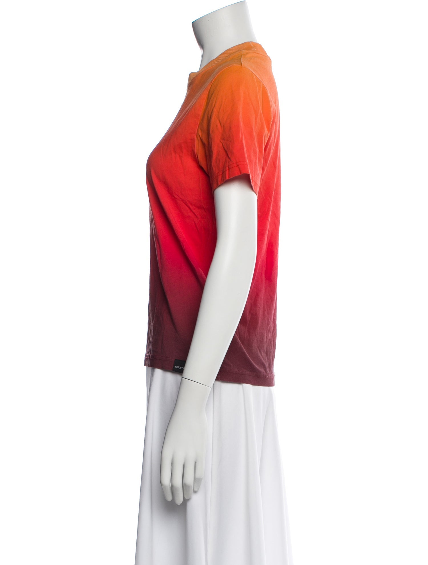 Courrèges Colorblock Pattern Crew Neck T-Shirt