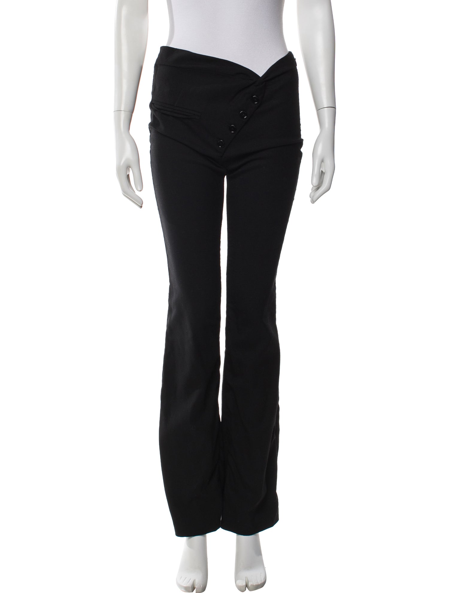 Courrèges Wool Straight Leg Pants