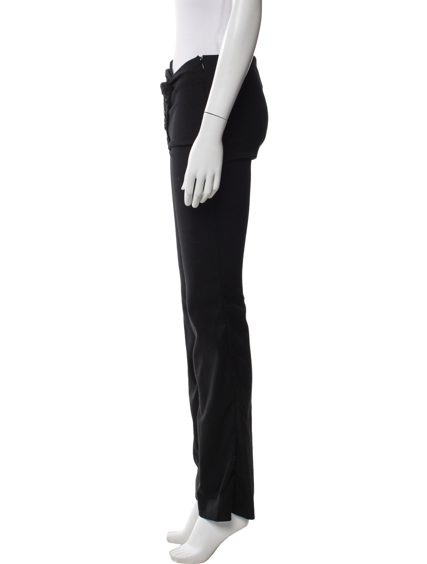 Courrèges Wool Straight Leg Pants