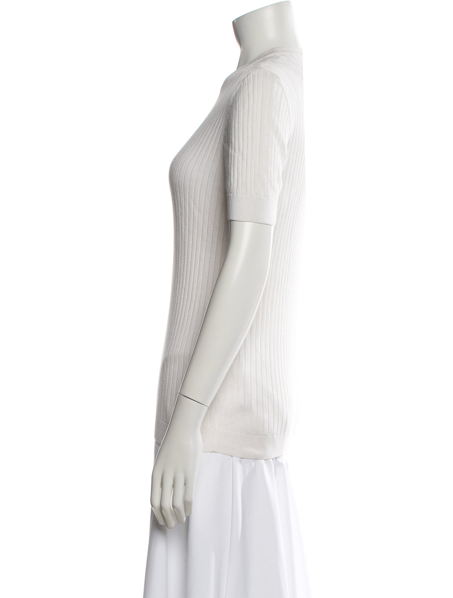 Courrèges Crew Neck Short Sleeve Top