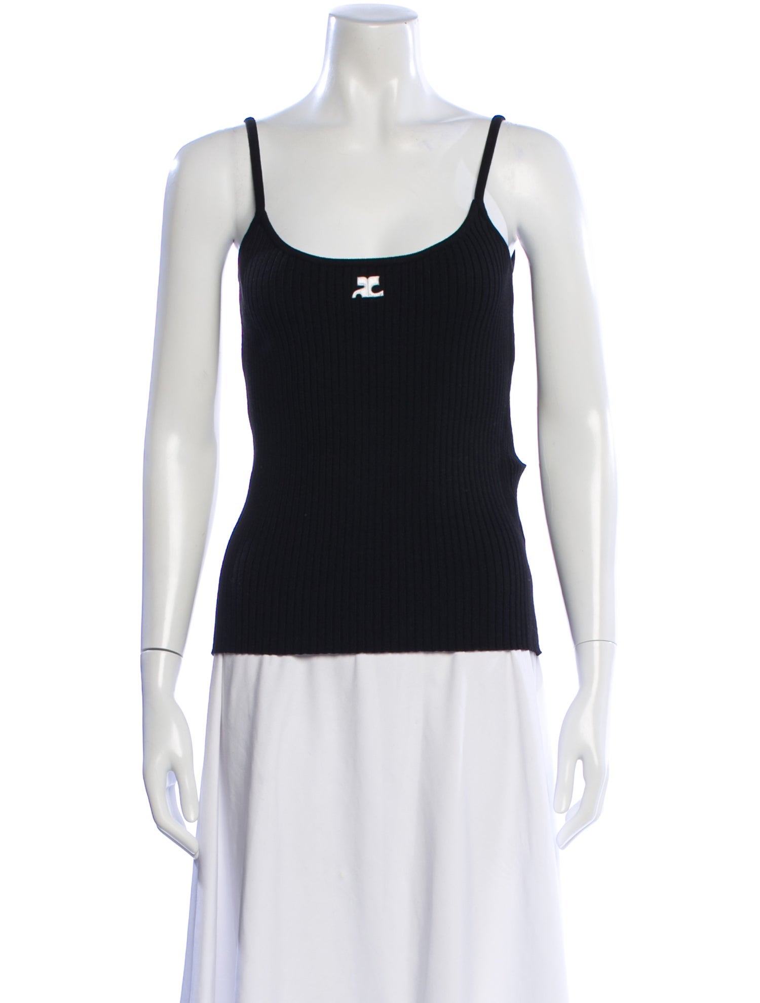 Courrèges Scoop Neck Sleeveless Top