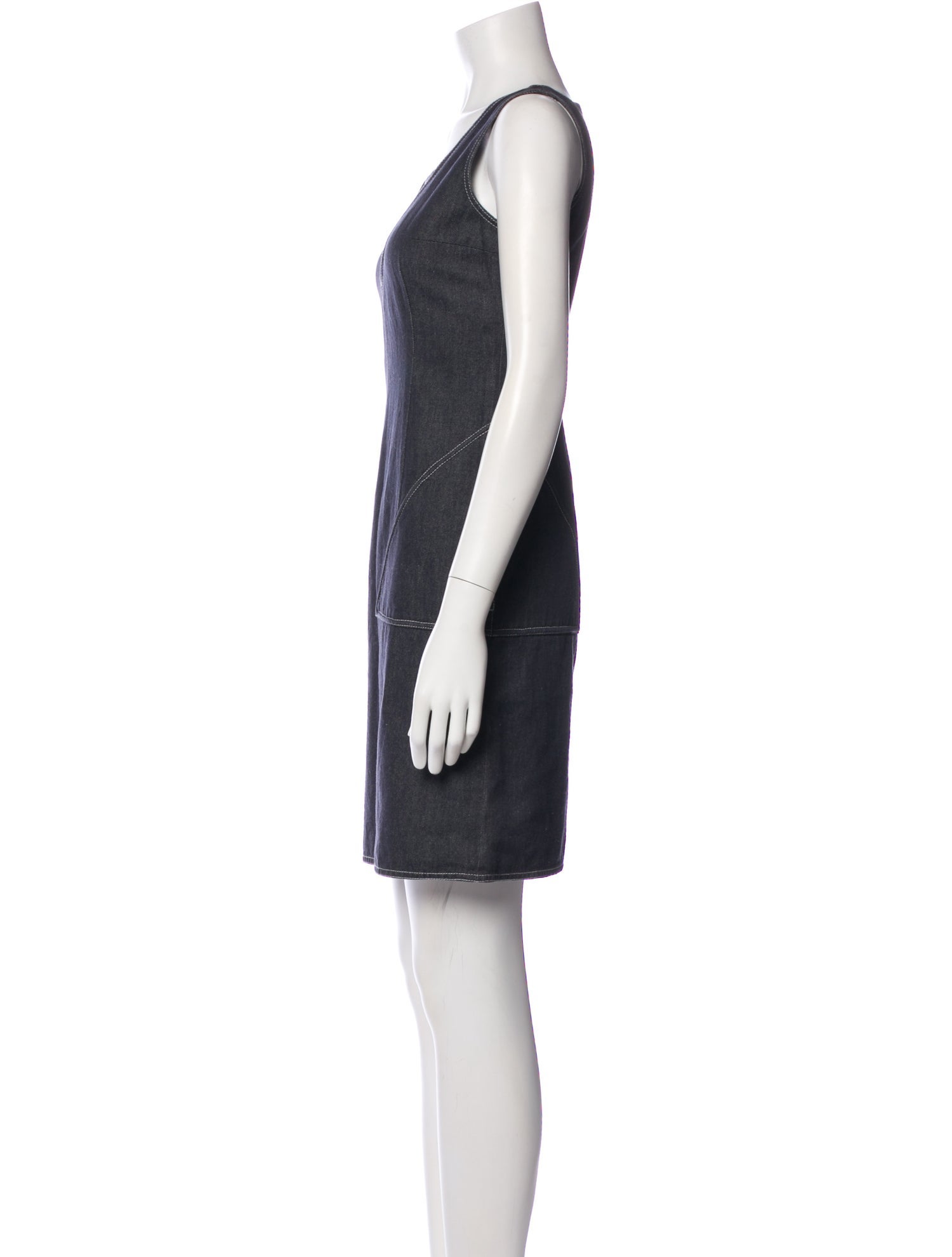 Courrèges Square Neckline Mini Dress