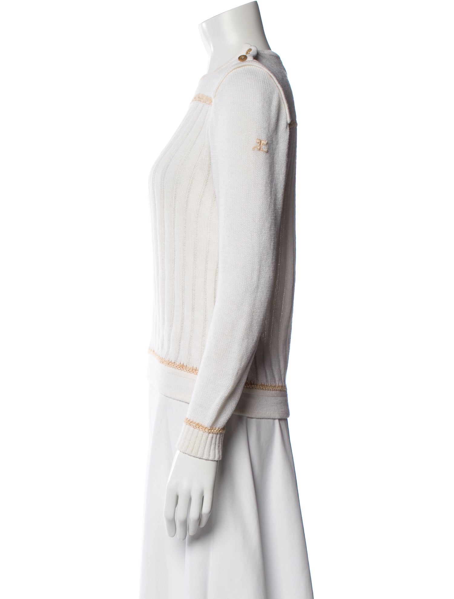 Courrèges Crew Neck Sweater