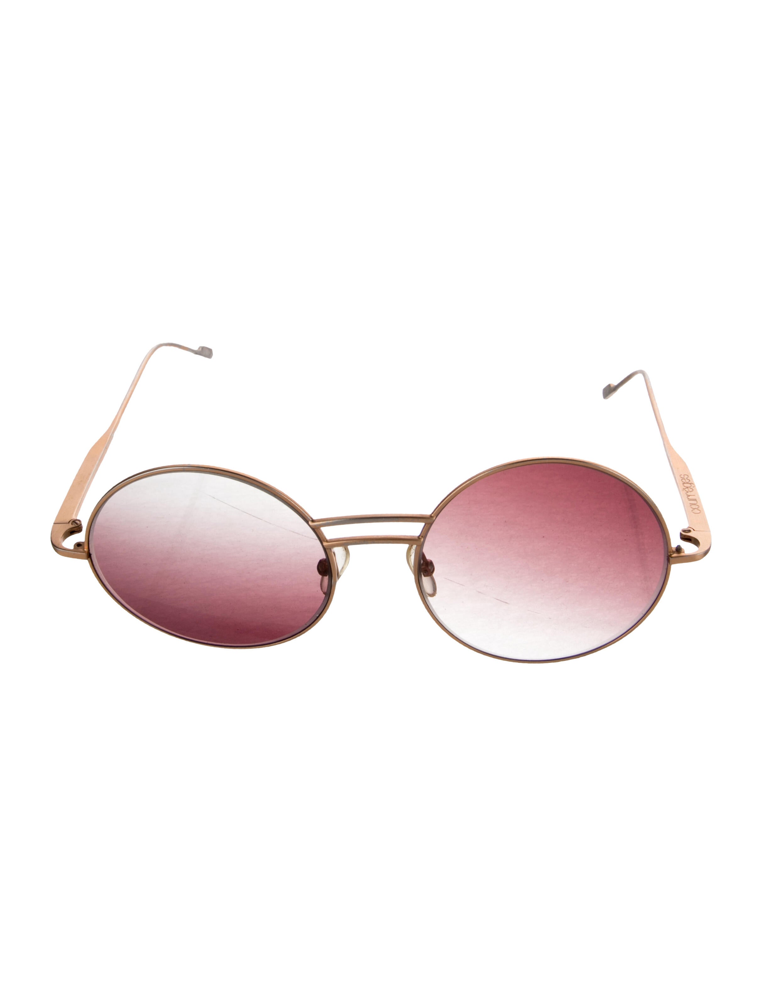 Courrèges Round Gradient Sunglasses